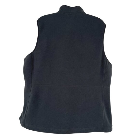 L.L. Bean Mountain Classic Fleece Vest Womens 1X Black Zip Outdoor NWT CJ-1963 - Picture 5 of 9